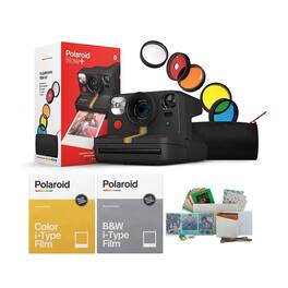 Polaroid Originals - Polaroid NOW+ Instant Film Camera with Color Film, B&W Film and Storage Box