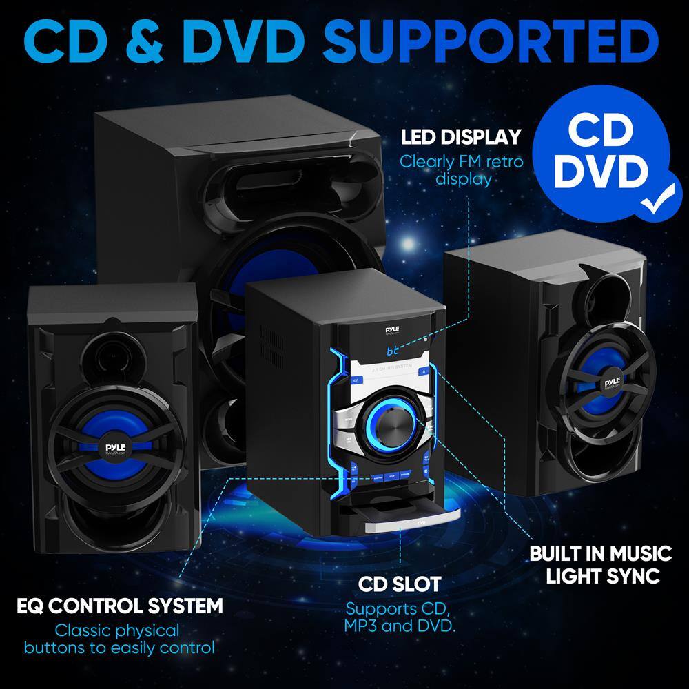 CD & DVD SUPPORTED

- LED DISPLAY
  - Clearly FM retro display

- CD SLOT
  - Supports CD, MP3 and DVD.

- EQ CONTROL SYSTEM
  - Classic physical buttons to easily control

- BUILT IN MUSIC LIGHT SYNC

CD DVD