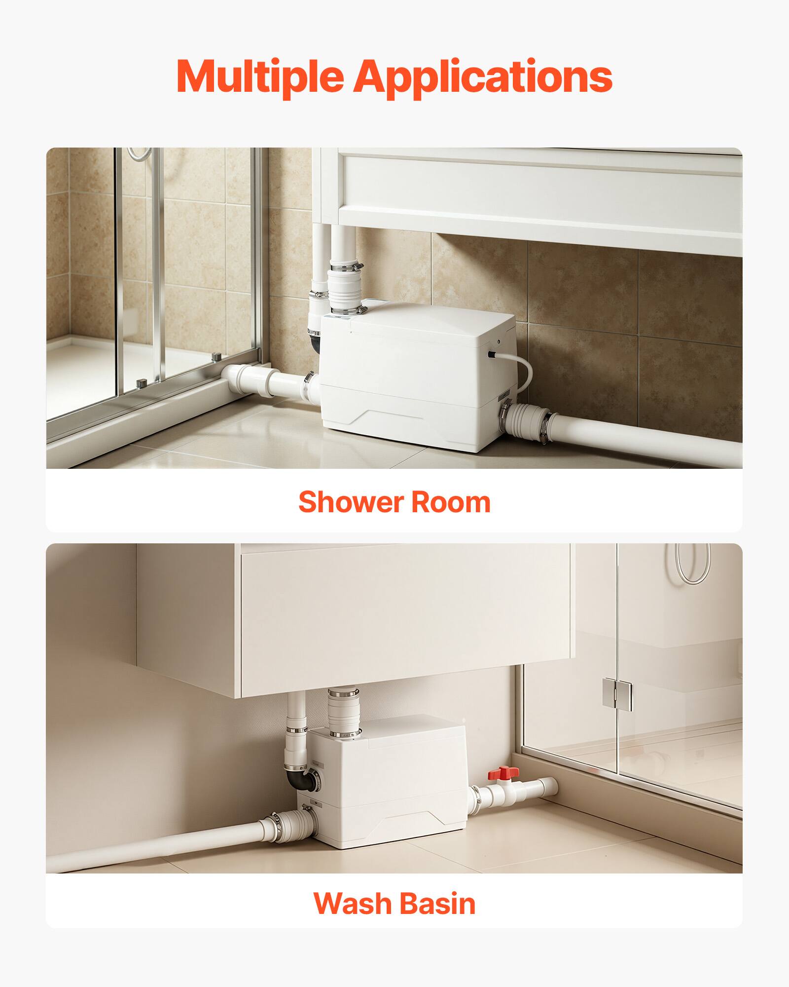 Multiple Applications

Shower Room

Wash Basin