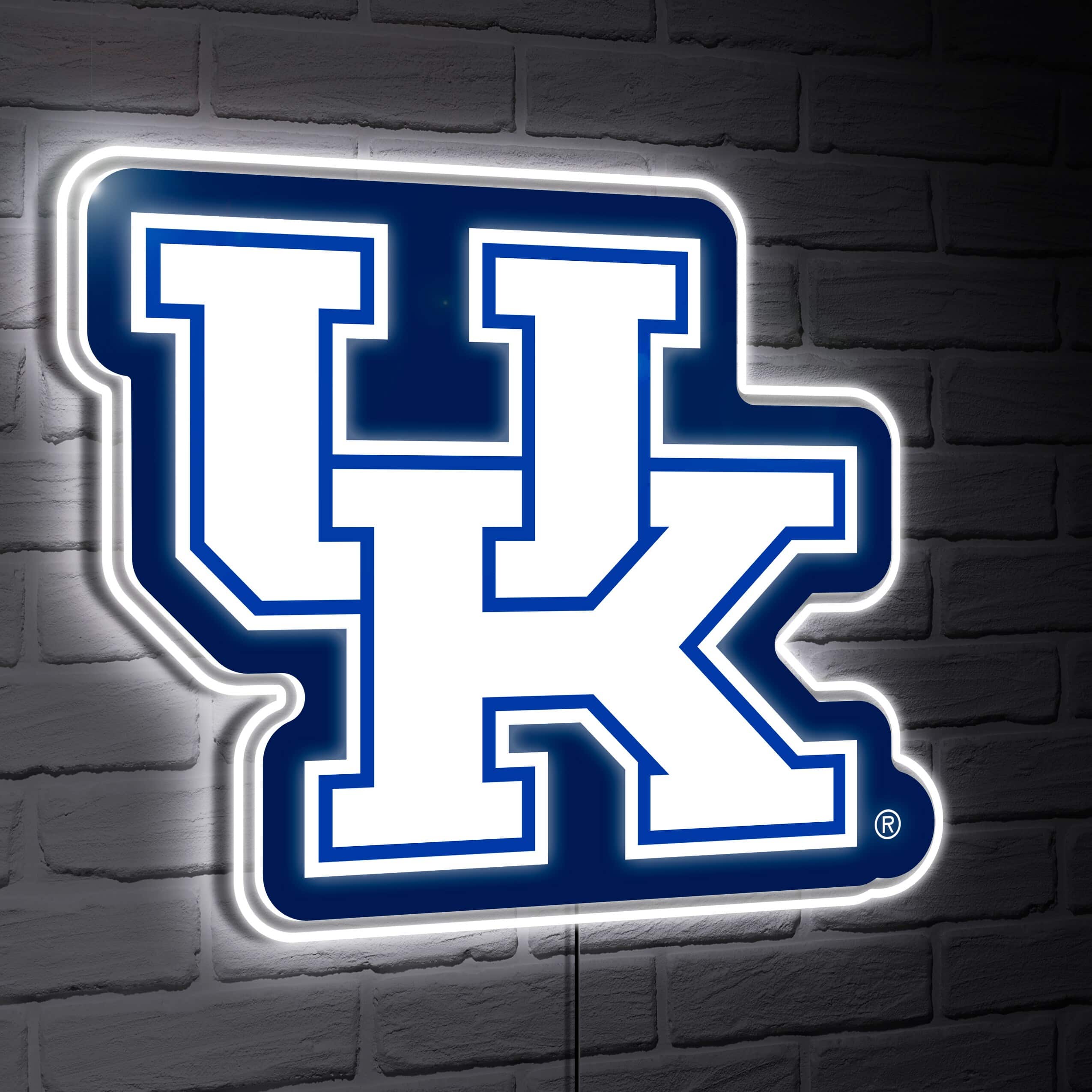 Evergreen Enterprises - Kentucky Wildcats LED Team Logo Shaped Lighted Wall Sign - Multicolor