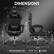 DIMENSIONS
25.2" 21.6"
DOWINX 27" 27" - 30"
DOWINX 14.5" 19.2"
48.2" - 51.3" 32"
20" 5"
17.6"-15.2" 27.5"
RECOMMENDED SIZE
5'3"-5'11"
<400lbs
Note: There will be errors in the data due to manual measurement.