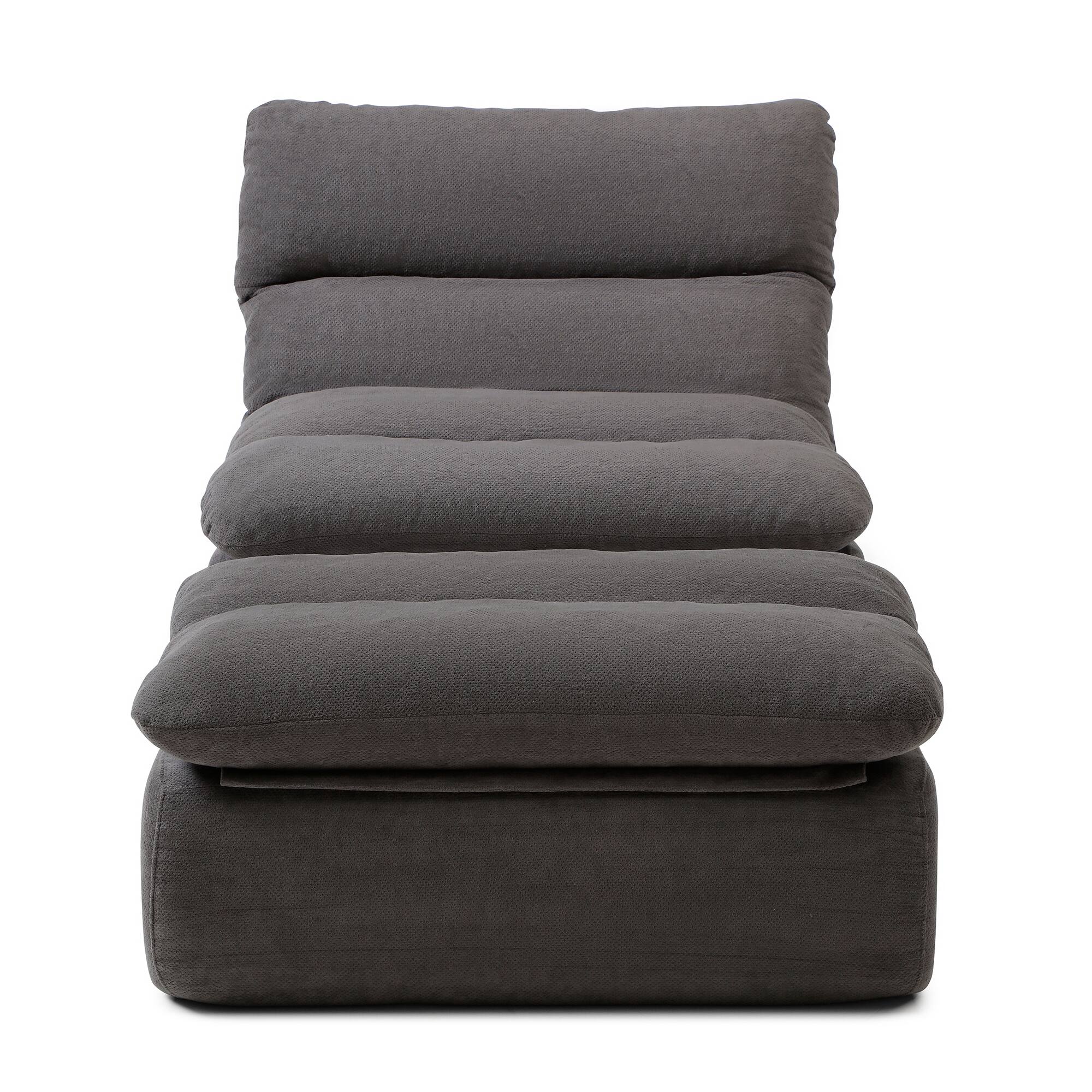 Alt View 8. LOVMOR - 32 Inch Cotton Bean Bag Chairs For Living Room Bedroom Dorm Indoor Lounge Seating Comfort Supportive Room Home - Grey.