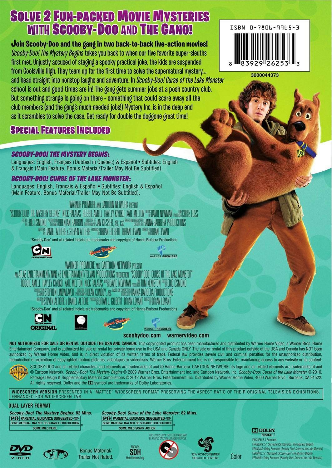 Back. Scooby-Doo Mystery Double Feature (DVD Double Feature) [DVD].