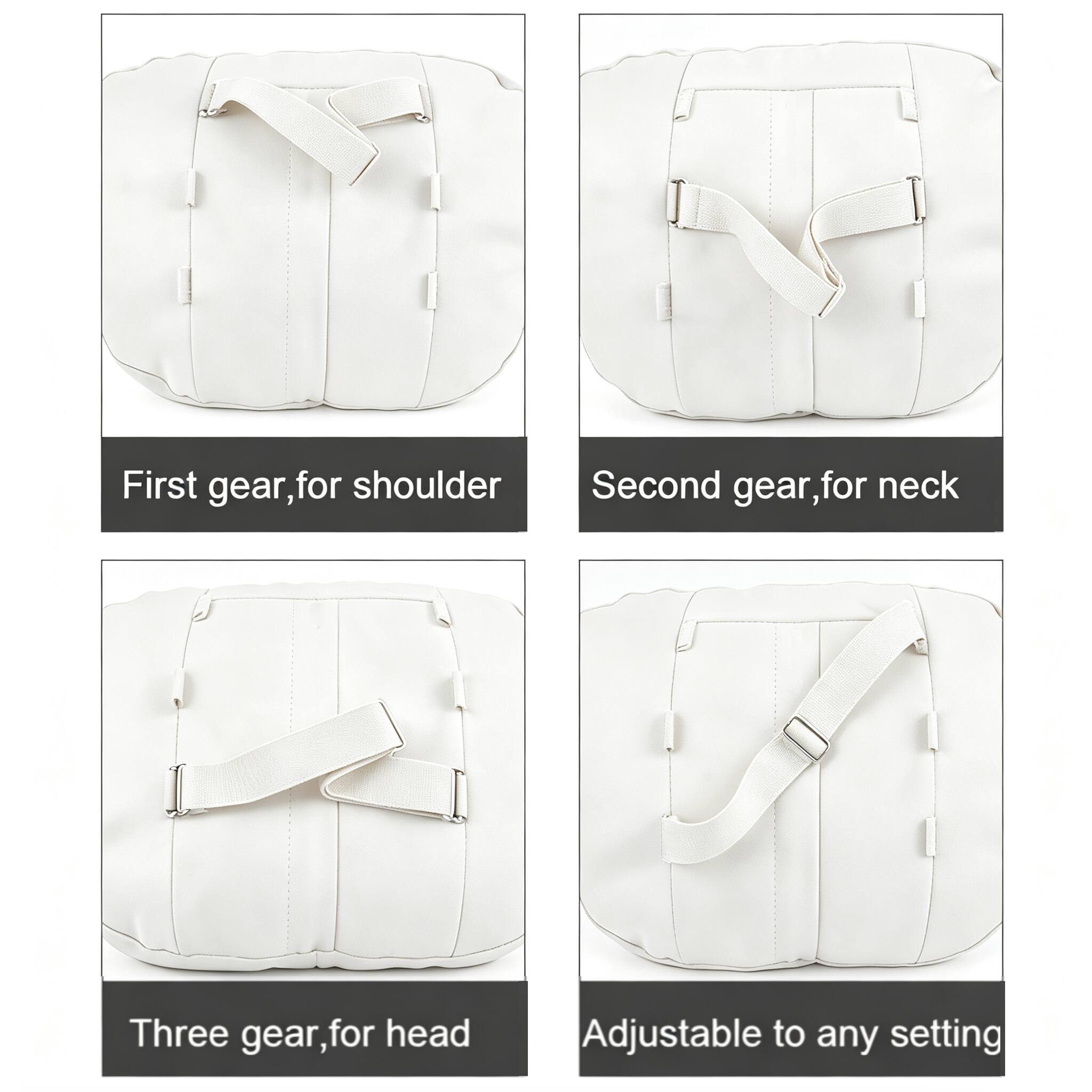 First gear, for shoulder  
Second gear, for neck  
Three gear, for head  
Adjustable to any setting