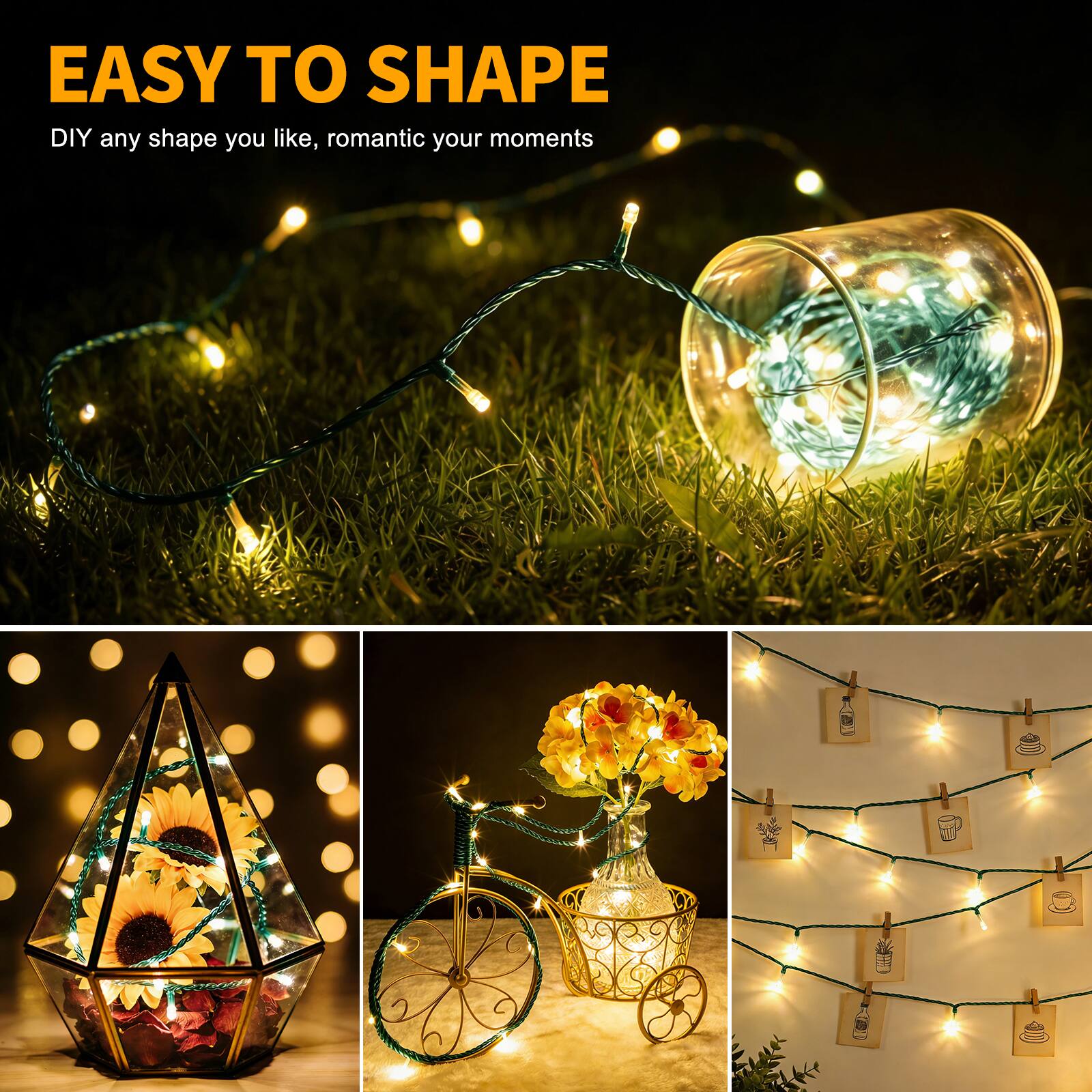 EASY TO SHAPE  
DIY any shape you like, romantic your moments