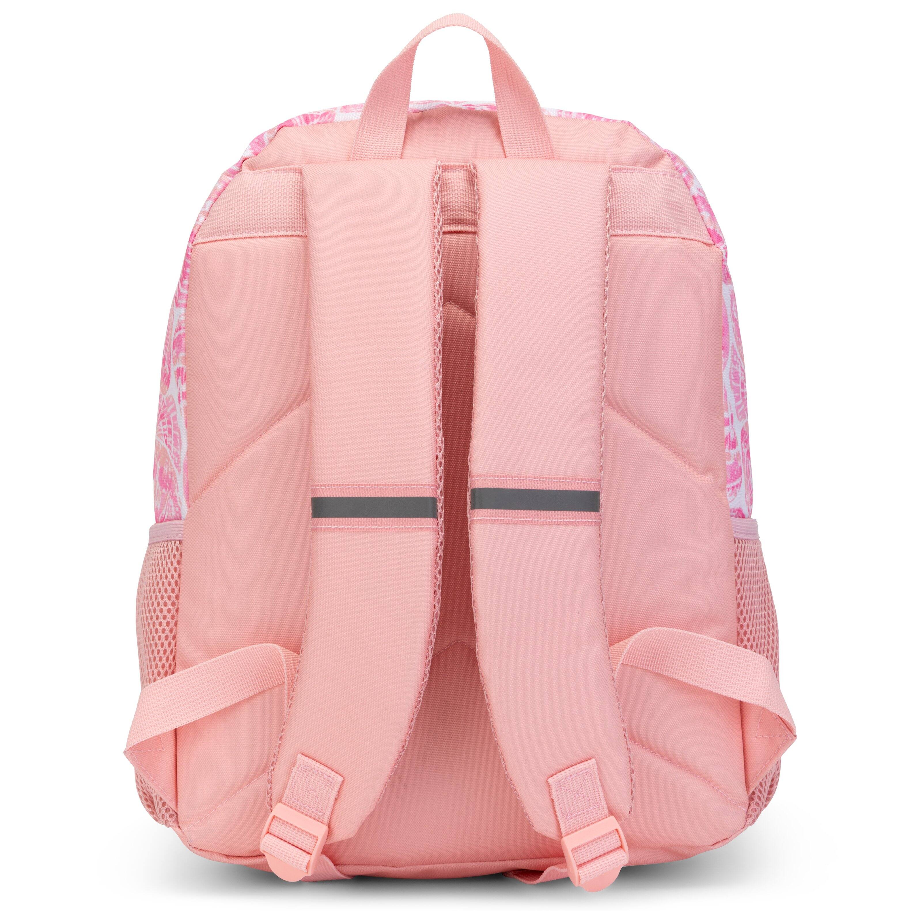 Back. Nautica - Nautica 16" Back to Basics Kids Backpack with Cushioned Back and Shoulder Straps | Pink Shell - Pink Shell.