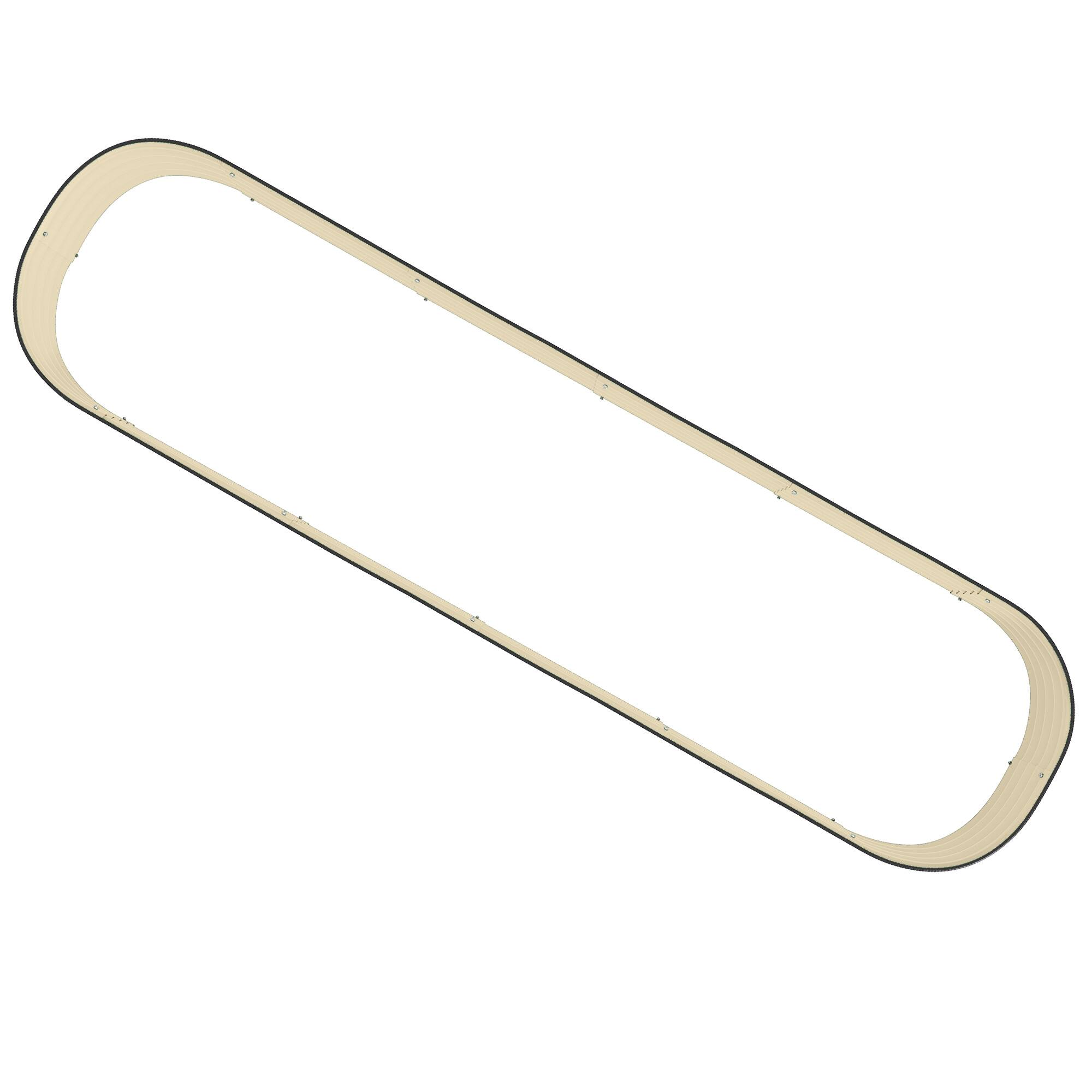 Alt View 8. Outsunny - 8' x 2' x 1' Galvanized Raised Garden Bed Kit, Outdoor Metal Elevated Planter Box with Safety Edging - Cream White.