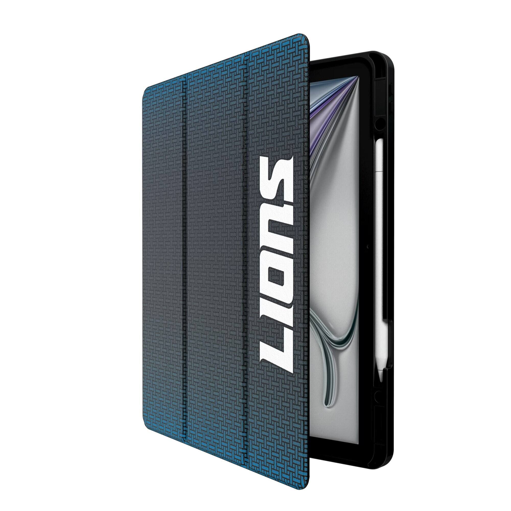 Alt View 1. Keyscaper - Detroit Lions iPad Case - 13in Air M2/M3 - Black.