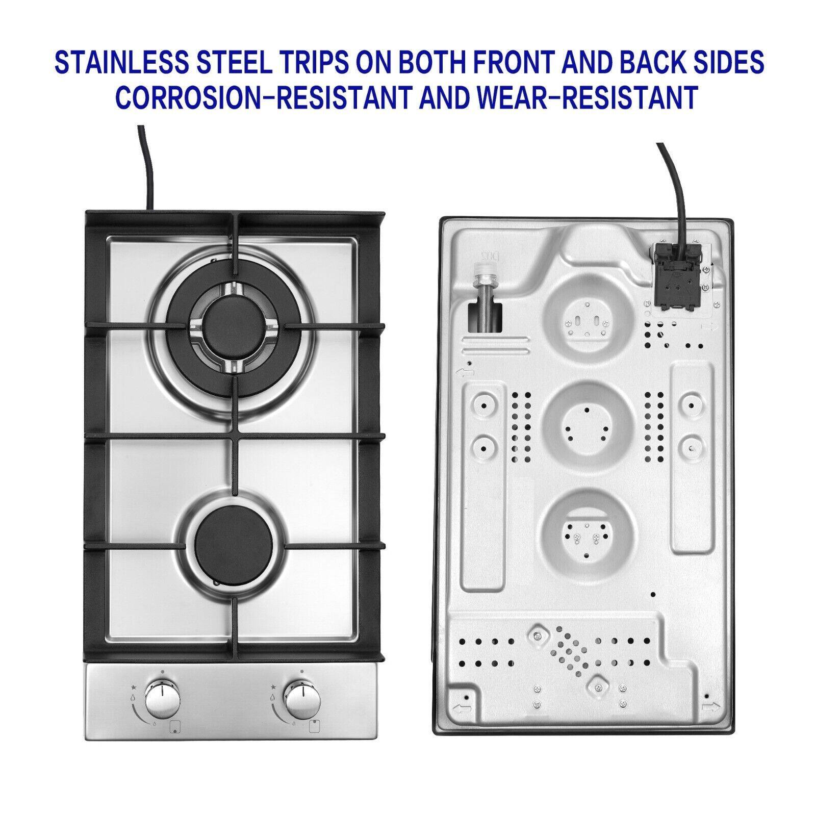 STAINLESS STEEL TRIPS ON BOTH FRONT AND BACK SIDES  
CORROSION-RESISTANT AND WEAR-RESISTANT