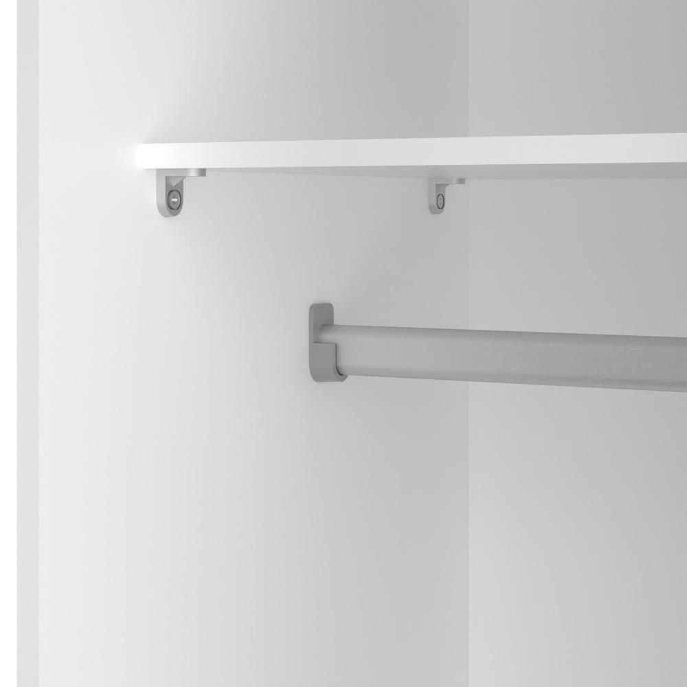 Alt View 5. Tvilum - Space Wardrobe with 2 Sliding Doors - White.