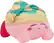Front. TOMY - Nuiguru Knit - Sleeping Kirby 15" Plush.