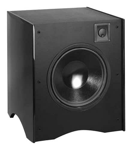 Front Standard. Atlantic Technology - 642e SB 12" 350W Powered Subwoofer - Gloss Black.