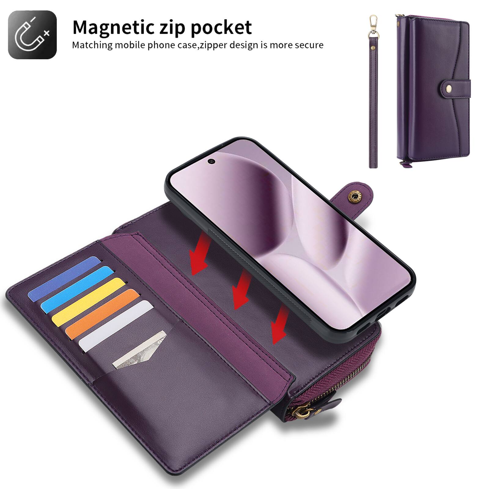 Dteck RFID Leather Wallet Phone Case for Google Pixel 11 Pro XL ...