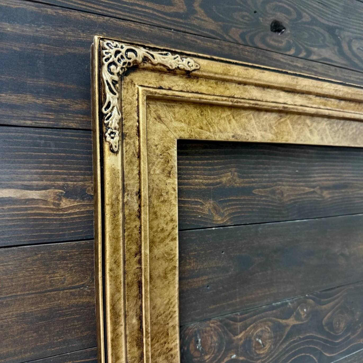 Alt View 1. LAREDO FRAME FACTORY - 75 inch Hisense Canvas TV Ornate frame, Canvas TV by Hisense - MARBLE GOLD.