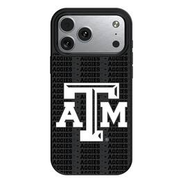 Keyscaper - NCAA - Texas A&M Aggies Primary Logo iPhone Magnetic Bump Case - 15 - Black