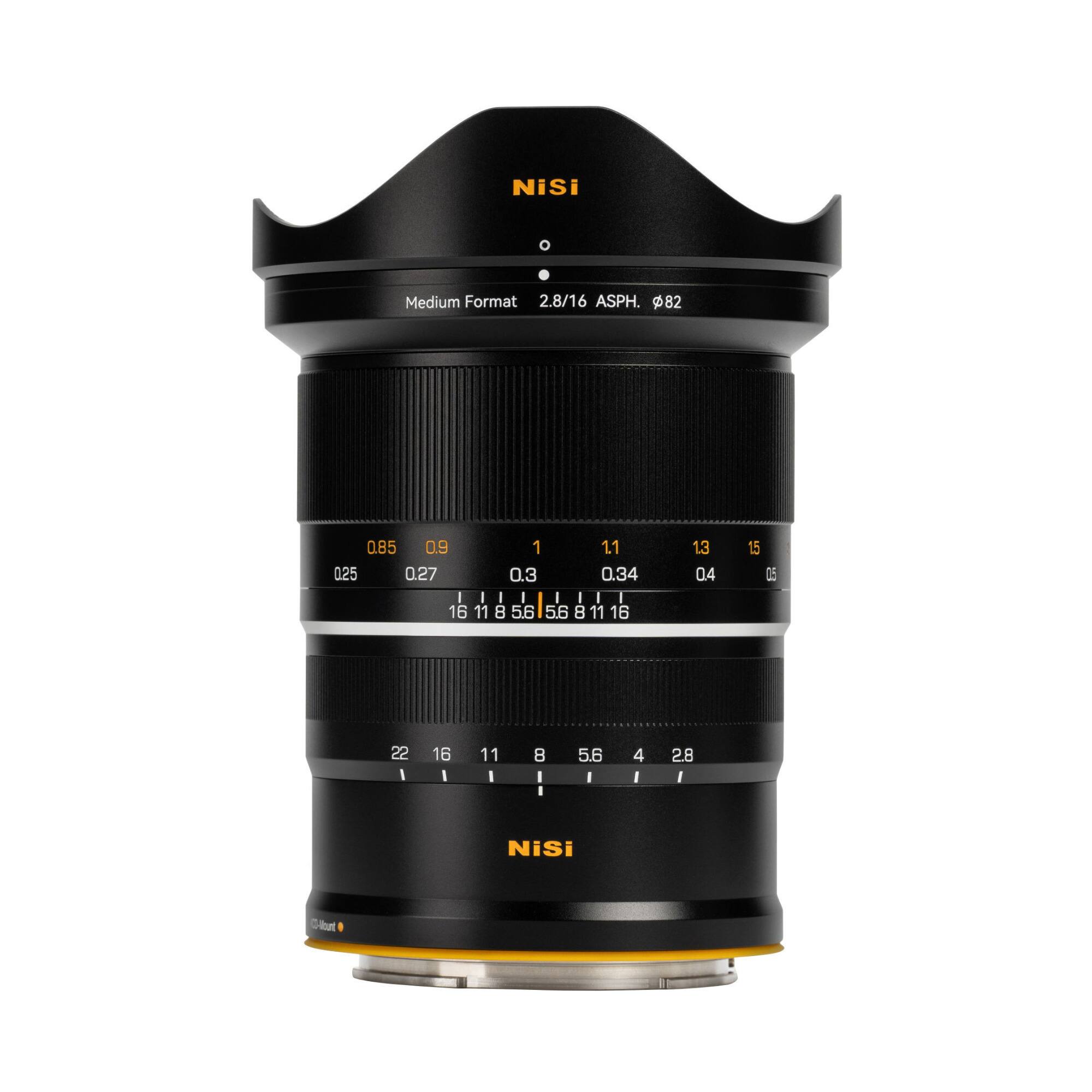 NiSi  
Medium Format 2.8/16 ASPH. Ø82  
0.85 0.9 1 1.1 0.25 0.27 0.3 0.34  
16 11 8 5.6 | 5.6 8 11 16  
1.3 0.4  
1.5 0.5  
22 | 16 | 11 | 8 | 5.6 | 4 | 2.8  
NiSi  
3-8Mourt
