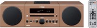 Front. Yamaha - 30W Micro Component Bluetooth Wireless System with Apple® iPod®/iPhone® Dock - Light Brown.