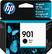 Front. HP - 901 Standard Capacity Ink Cartridge - Black.