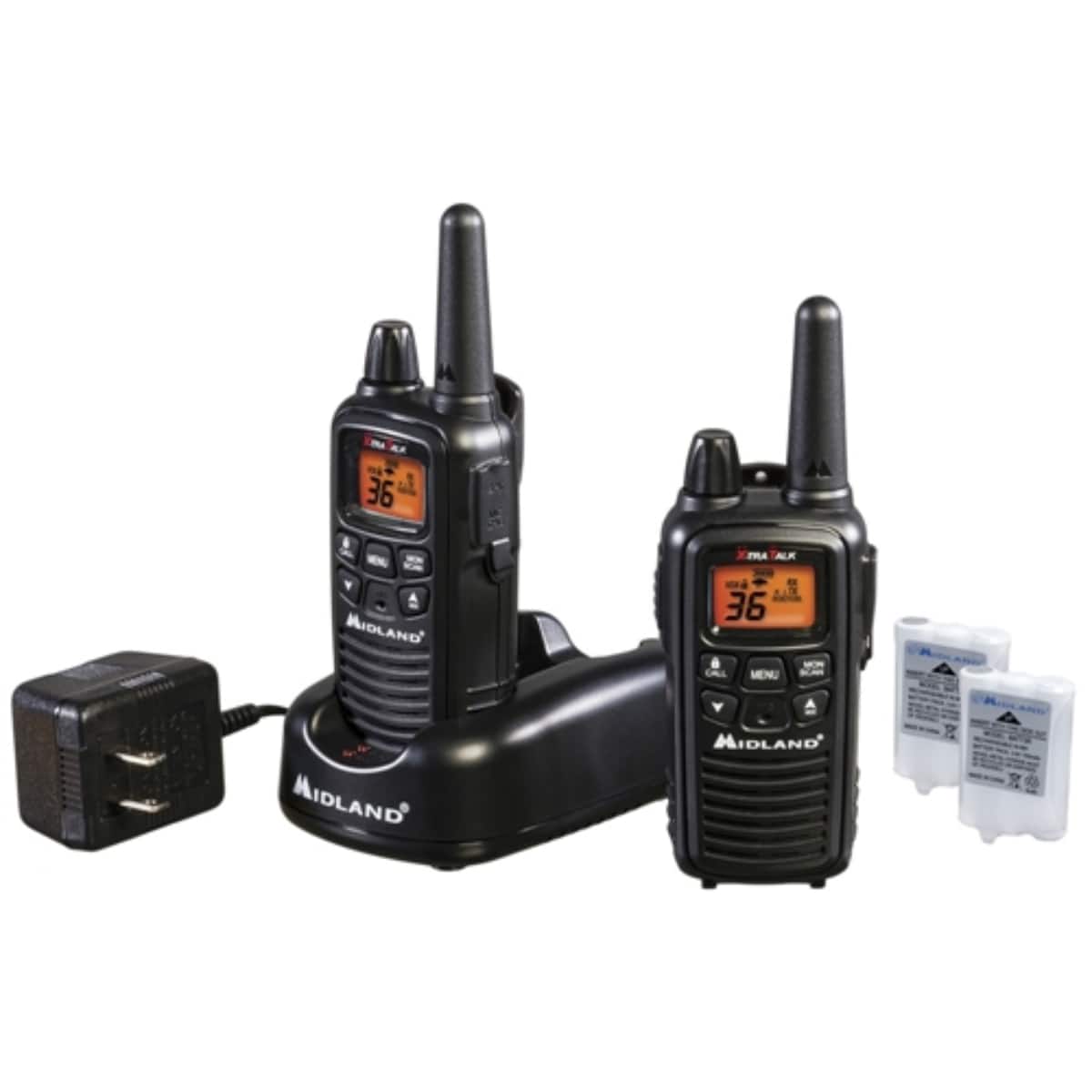 Midland - Pair of LXT600 FRS Radios - Black