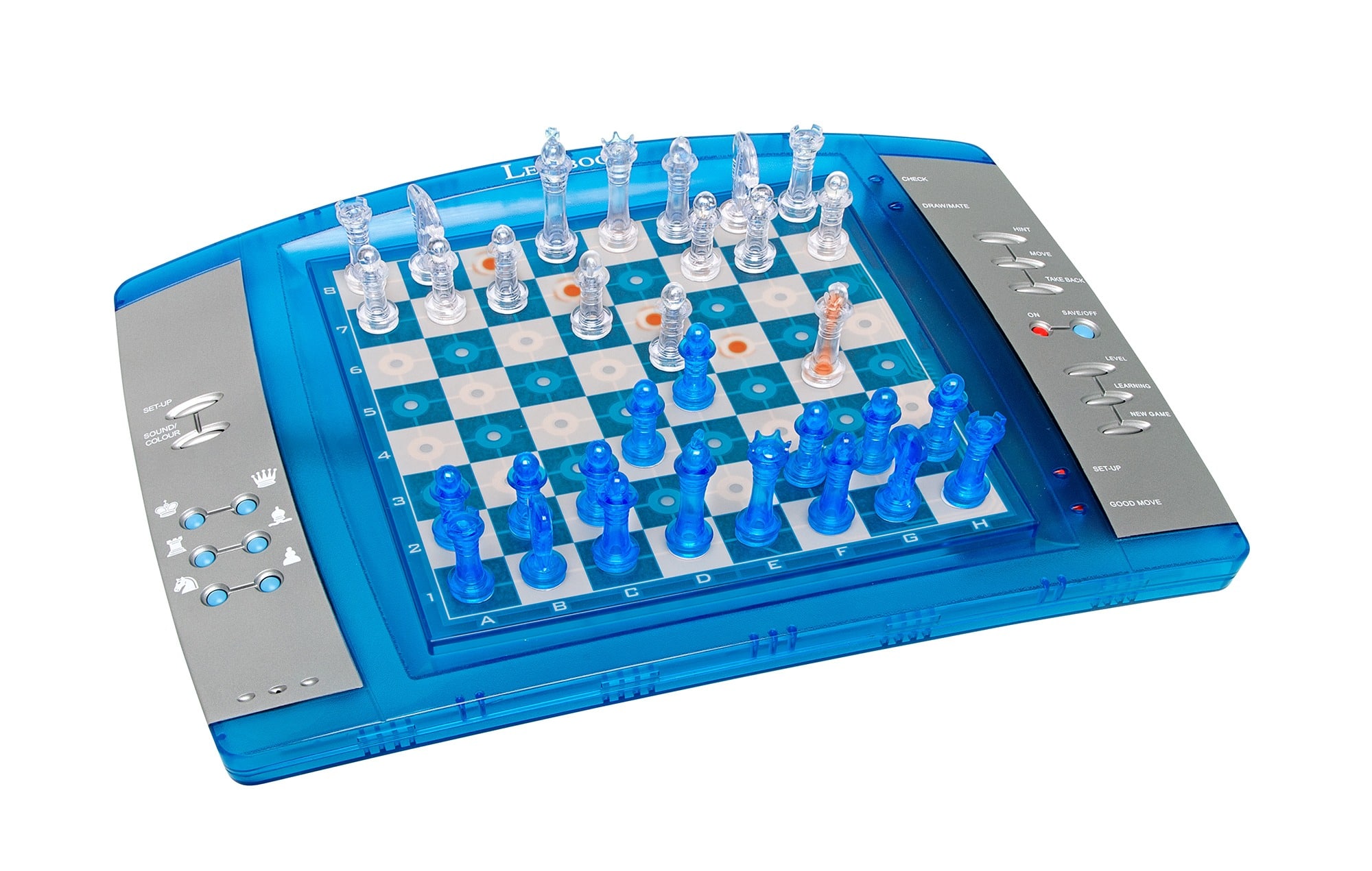 Lexibook - ChessLight Electronic Chess Game with Lights and Transluscent Chess Pieces