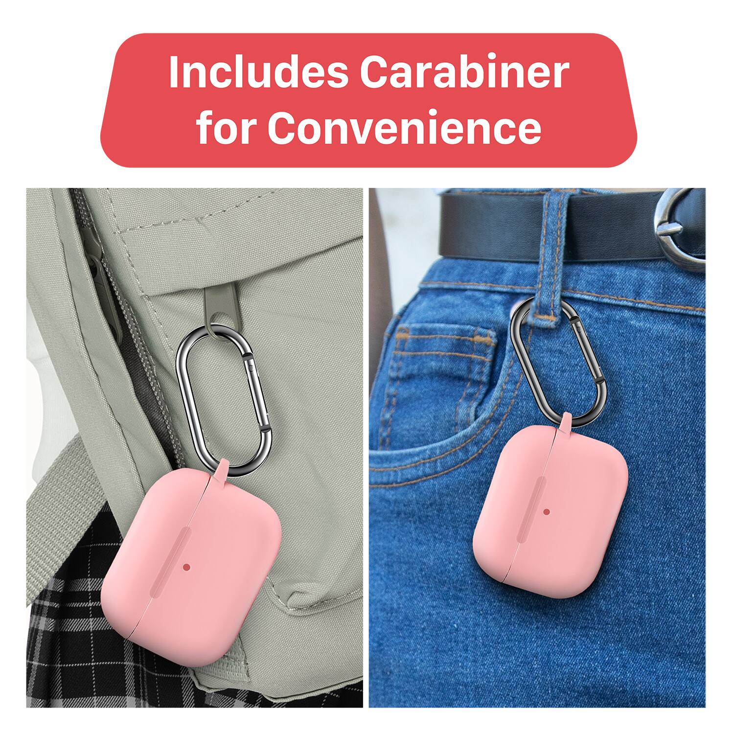 Includes Carabiner for Convenience
