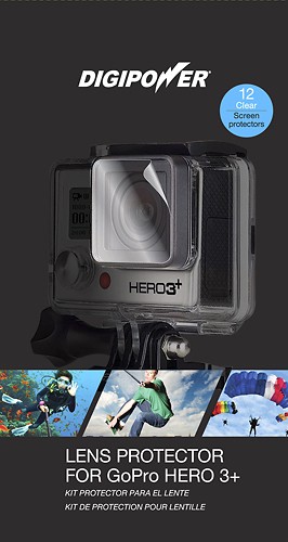 DIGIPOWER Lens Protector with 12 Clear Screens for GoPro Hero3+ 