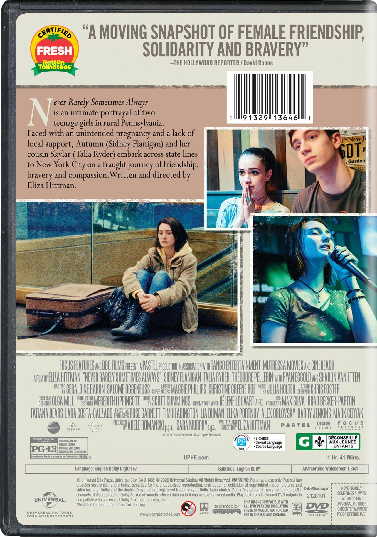 Angle. Never Rarely Sometimes Always [DVD].