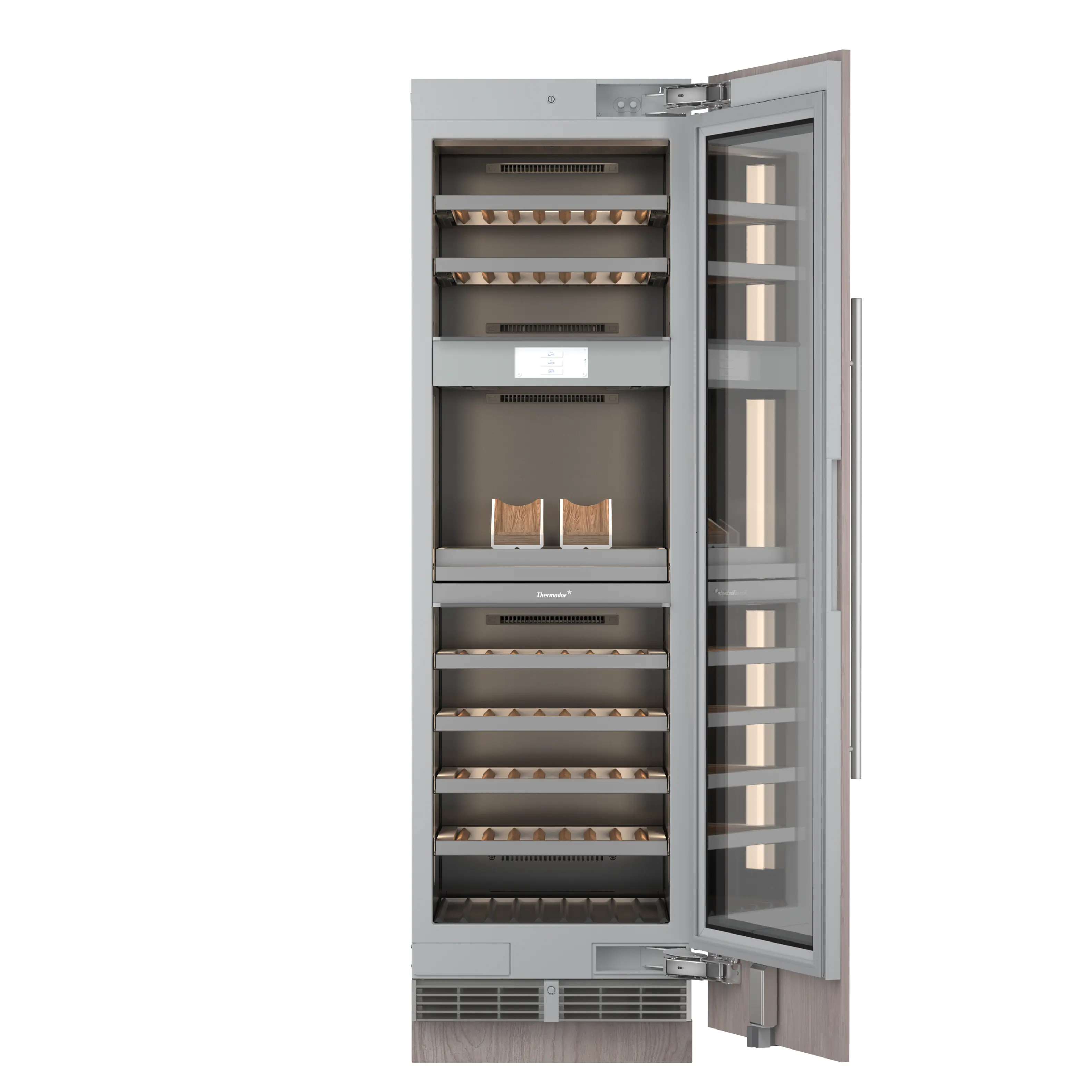 Thermador Freedom Collection 80 Bottle 3 Zone Smart Built in Wine ...