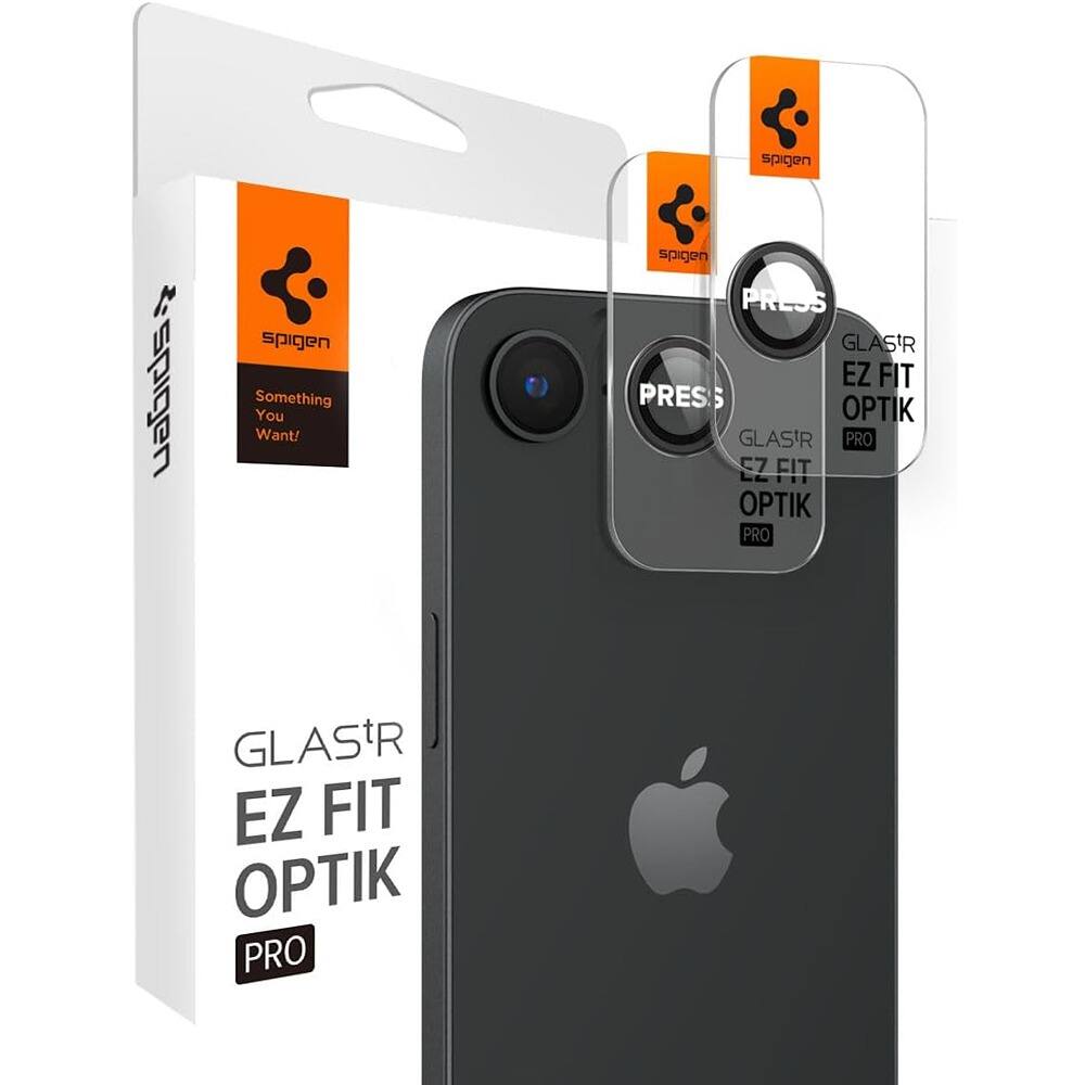 PARKER SLATER - iPhone 16e Camera Lens Protector 2 Pack – Black Tempered Glass - Clear