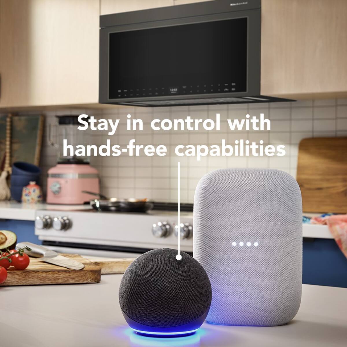 Stay in control with hands-free capabilities