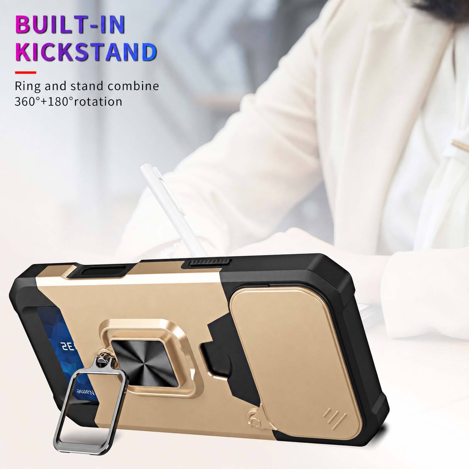 BUILT-IN KICKSTAND

Ring and stand combine 360°+180° rotation