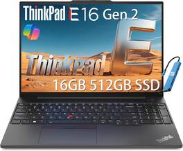 Lenovo - ThinkPad E16 Gen 2 16" WUXGA Laptop - AMD Ryzem 5 with 16GB RAM - 512GB SSD - Fingerprint - Backlit Keyboard - Win 11Pro - Black
