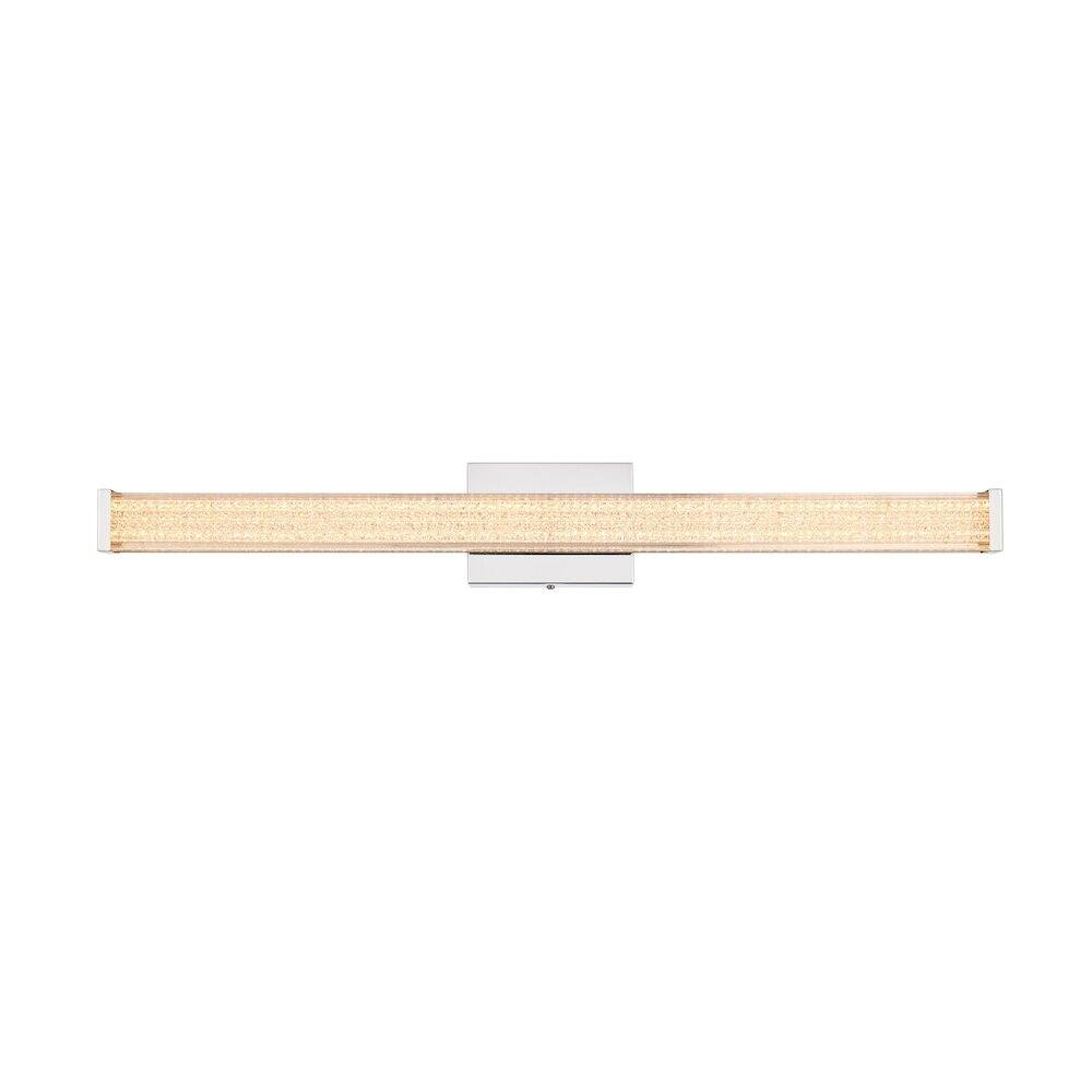 Alt View 1. Living District - Jaxx 31 Inch Led Wall Sconce In Chrome - Chrome.
