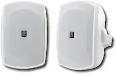 Front. Yamaha - Natural Sound 6-1/2" 2-Way All-Weather Outdoor Speakers (Pair) - White.