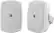Front. Yamaha - Natural Sound 5" 2-Way All-Weather Outdoor Speakers (Pair) - White.