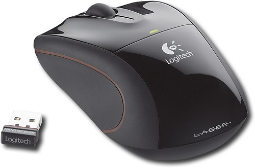 Best Buy Logitech V450 Nano Cordless Laser Mouse for Laptops Black 910 