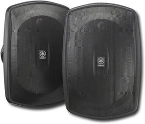 Yamaha - Natural Sound 5" 2-Way All-Weather Outdoor Speakers (Pair) - Black - Angle_Zoom