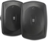 Yamaha - Natural Sound 6-1/2" 2-Way All-Weather Outdoor Speakers (Pair) - Black - Angle_Zoom