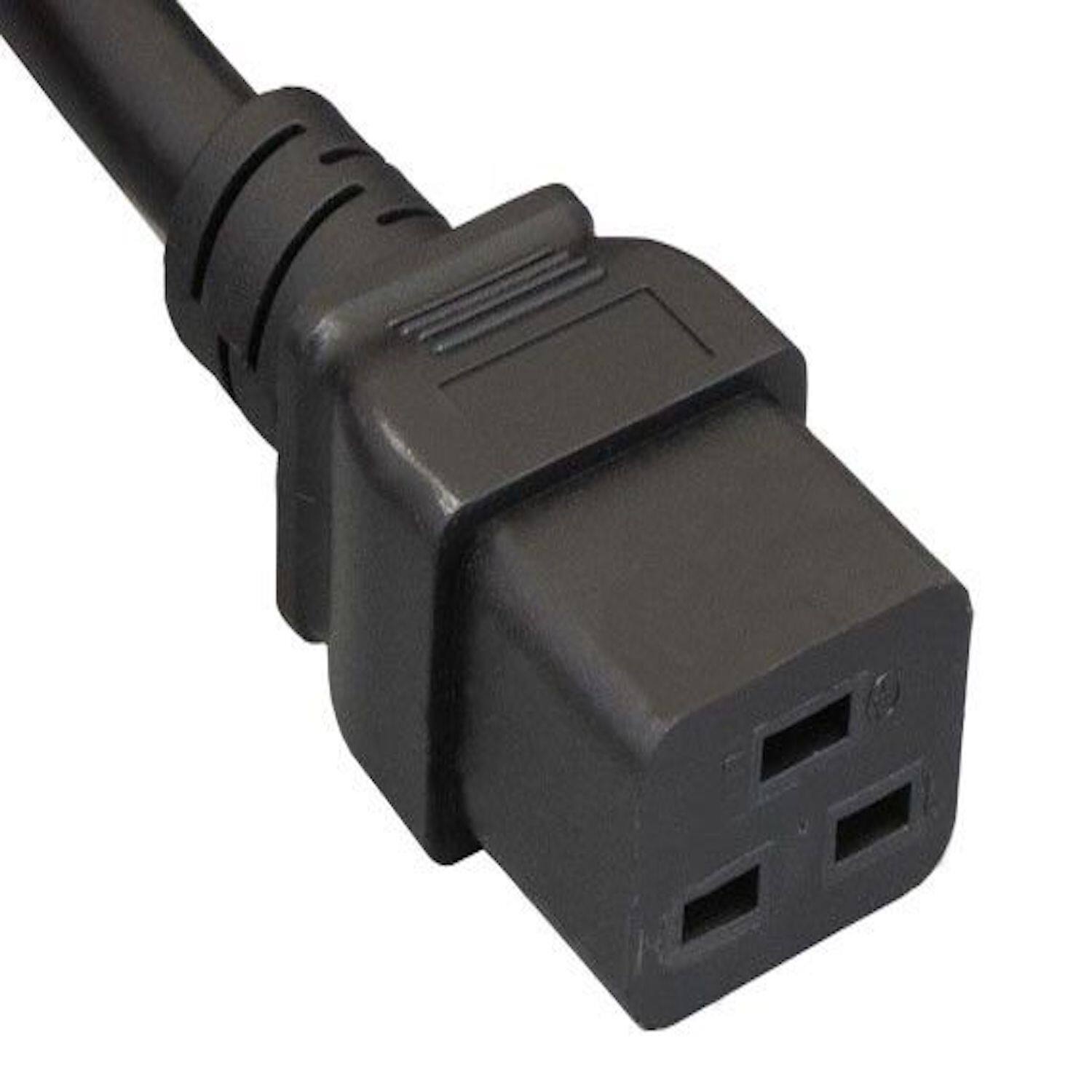 Front. Sanoxy - SANOXY Cables and Adapters; 10ft 12 AWG 20A 250V Power Cord (NEMA 6-20P to IEC 320 C19) - Black.