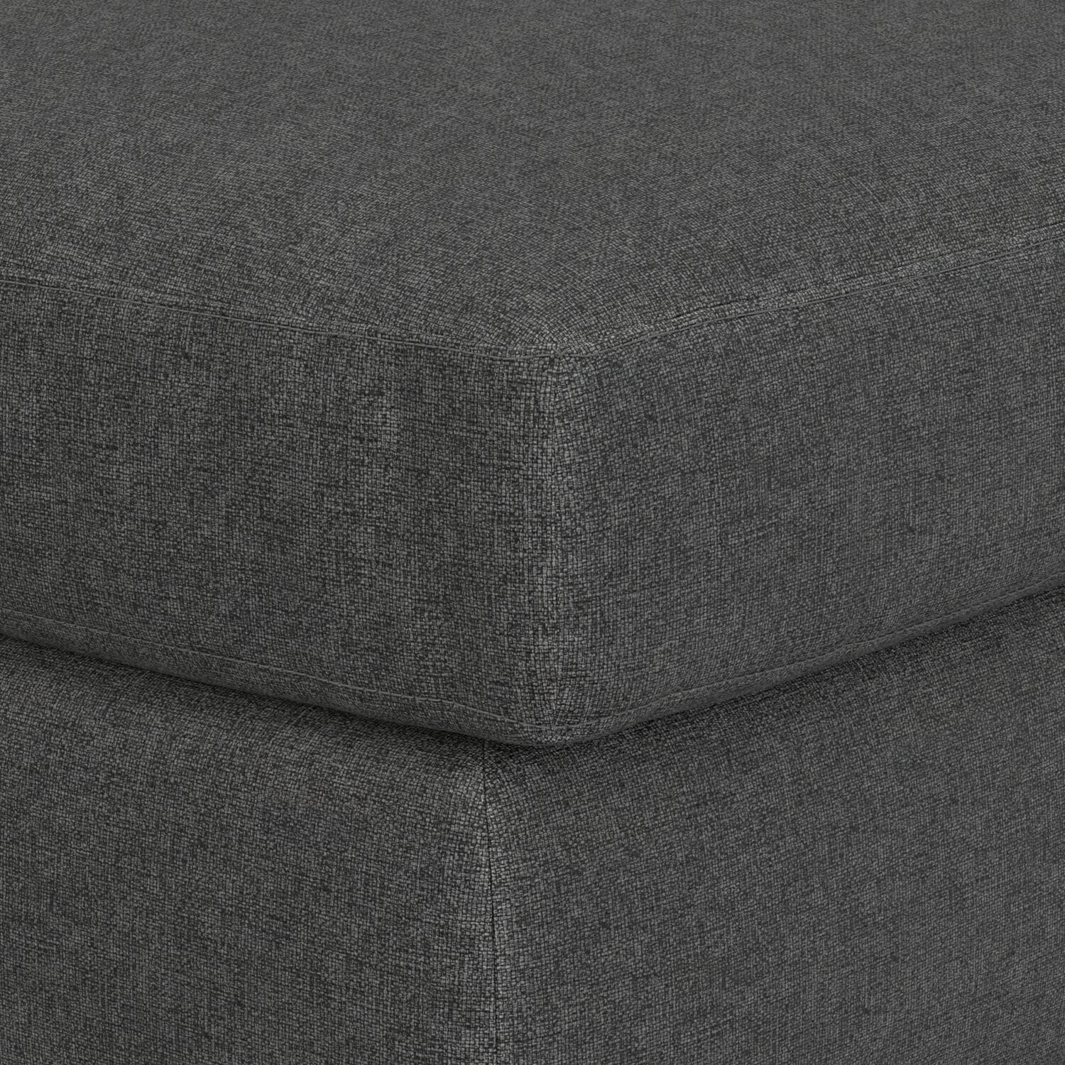 Alt View 8. Simpli Home - Charlie Left-Facing Sectional in Tightly Woven Performance Fabric - Pebble Grey.