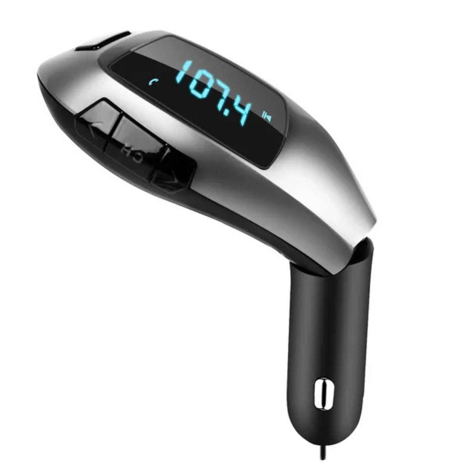 Front. Stock Preferred - Car FM Wireless Transmitter with USB Charging.