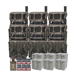 Stealth Cam - Revolver 40MP Pro 360 Degree Cellular Trail 6 Pack Camera Bundle