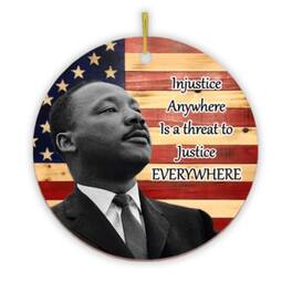 OrnamentallyYou - Dr Martin Luther King Jr MLK Quote Ornament - Multi-colored