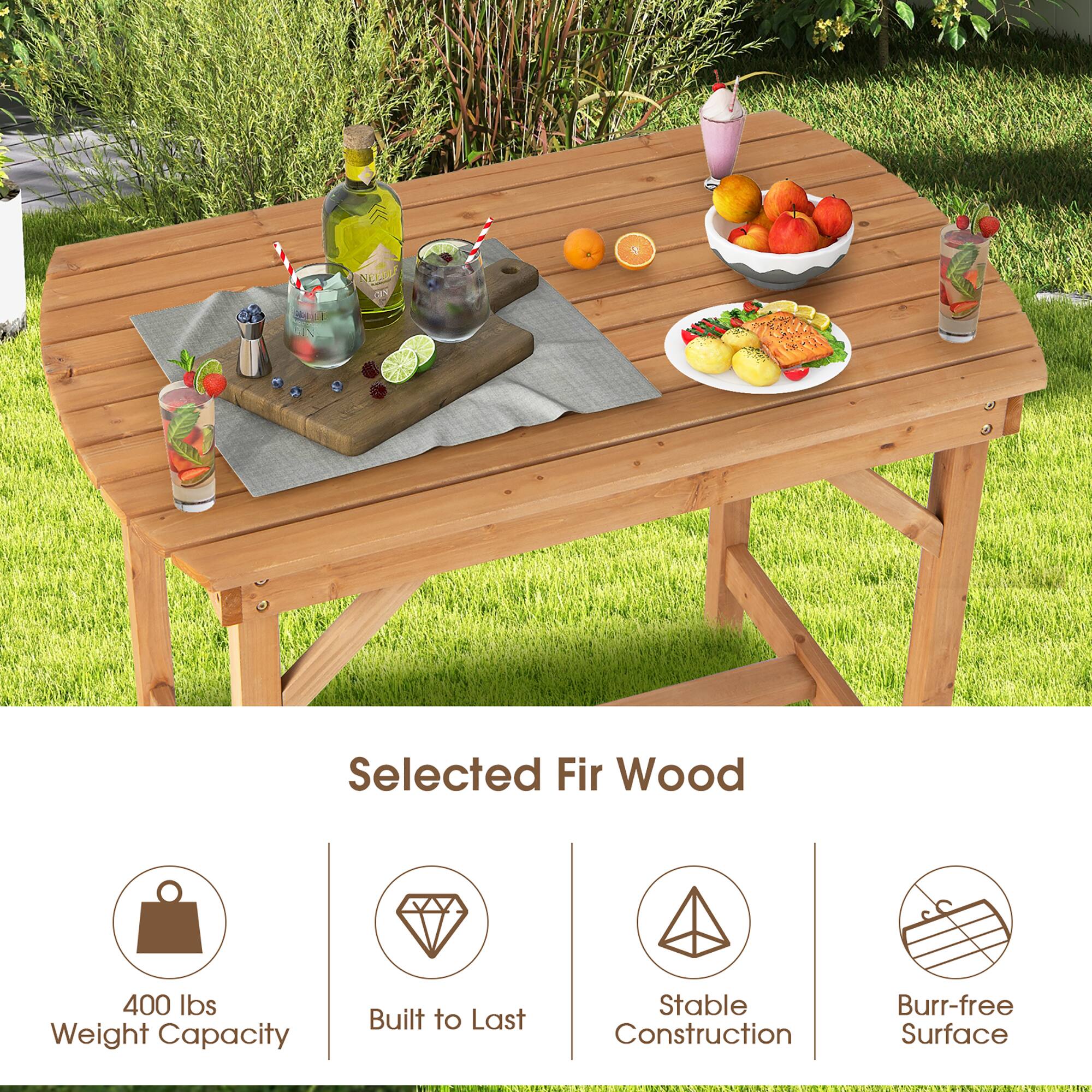 BYYOU aY Selected Fir Wood 400 lbs Weight Capacity Built to Last Stable Construction Burr-free Surface