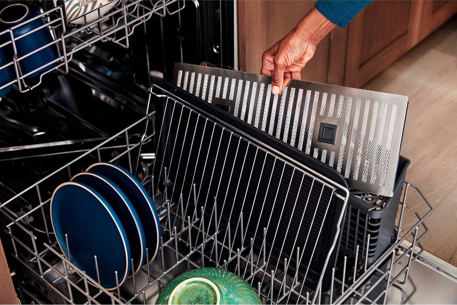 Alt View 16. Maytag - 1.1 Cu. Ft. Flush Mount Over-the-Range Microwave with Sensor Cooking and Toaster Oven.