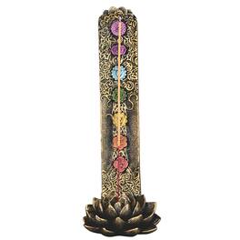 FC Design - 10.75"H Lotus Incense Burner Computer Desk Tabletop Decoration - Multi-Color