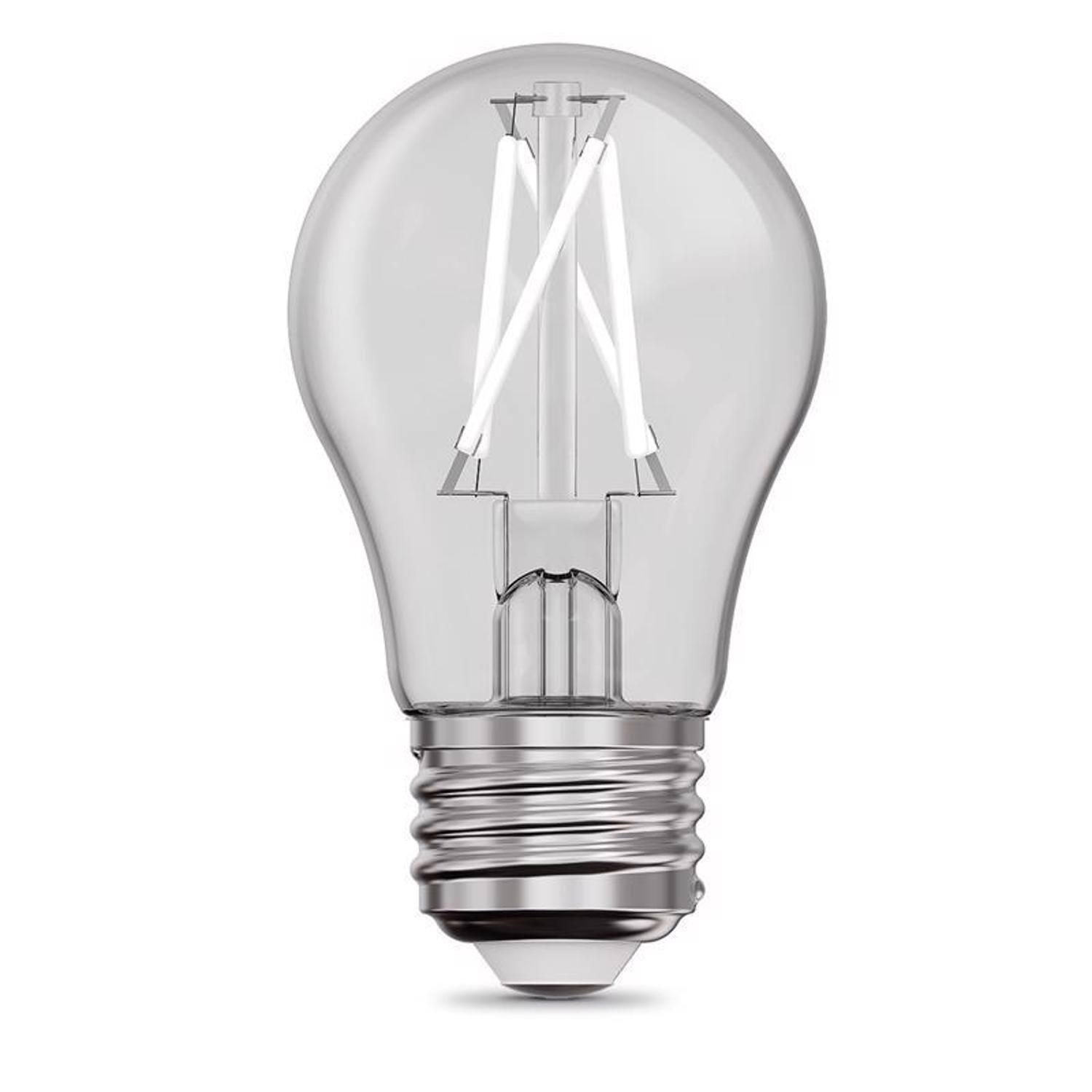 Angle. FEIT ELECTRIC - Feit White A15 E26 (Medium) Filament LED Bulb Daylight 40 Watt Equivalence 2 pk.