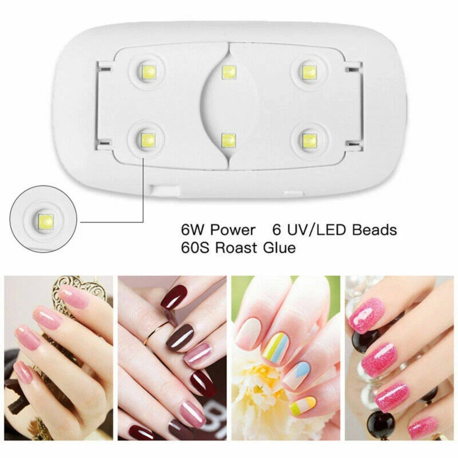 6W Power  
6 UV/LED Beads  
60S Roast Glue
