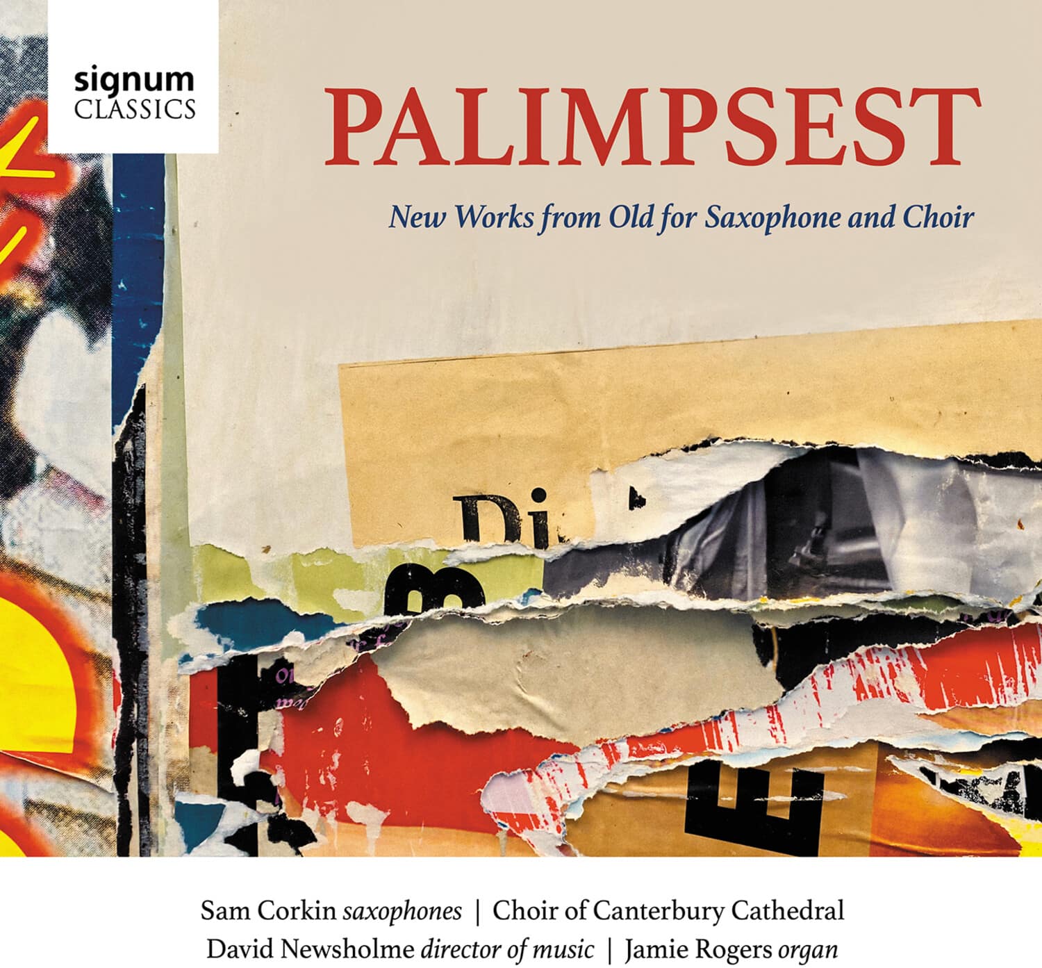 Sam Corkin - Palimpsest - New Works from Old for Saxophone  - COMPACT DISCS