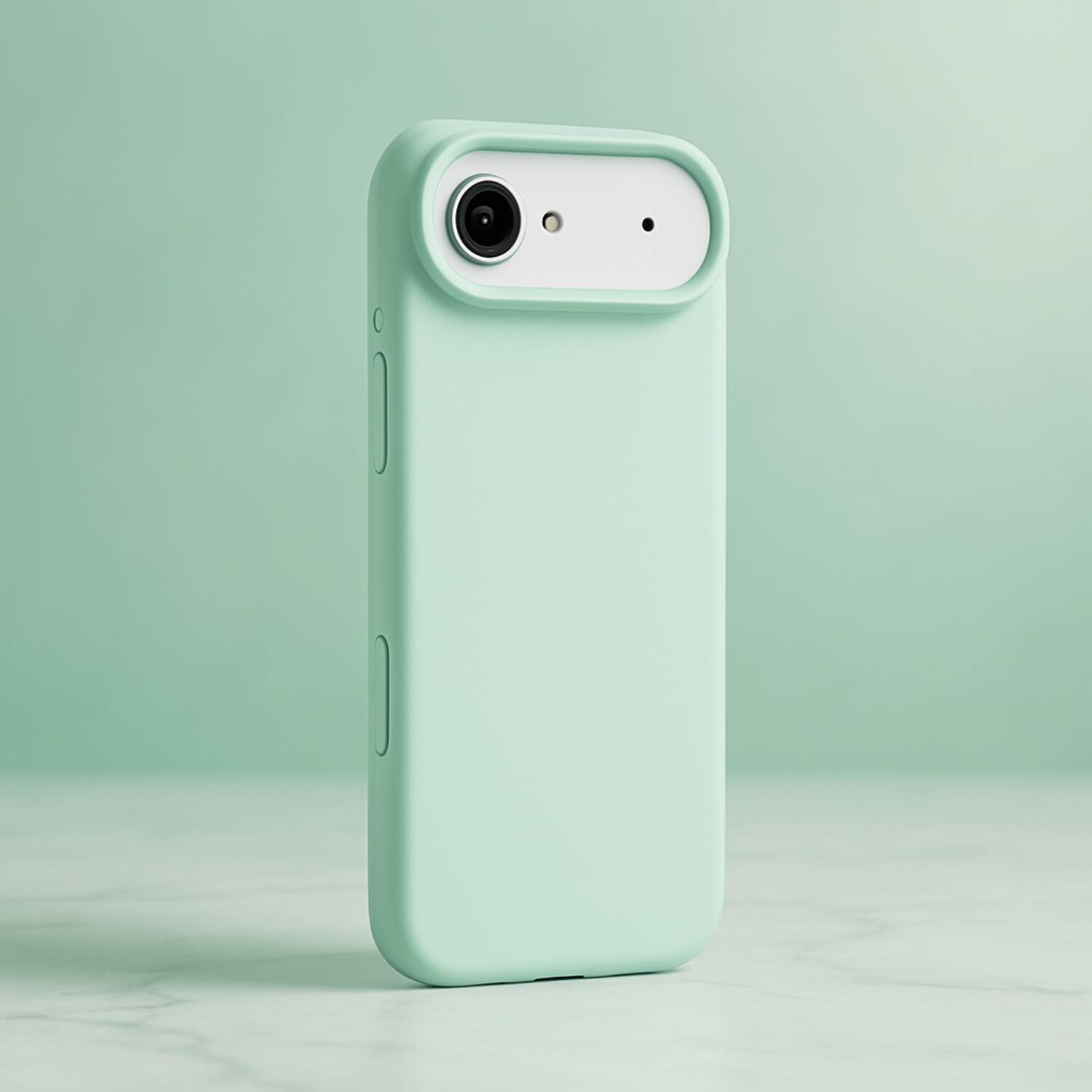 Angle. SaharaCase - Apple iPhone Air Silicone Case | Compatible with Magsafe | Smooth Finish | Venture Series - Oasis Green.